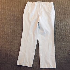 CJ Banks crisp white trousers, 14W, NWOT
